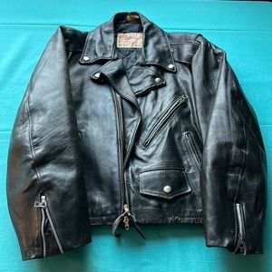 Vintage USA Made Leather Moto Jacket